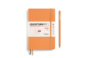 LEUCHTTURM WEEKLY PLANNER 2025 & NB B6+ SC 12 MONTHS APRICOT 370655